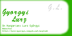 gyorgyi lurz business card